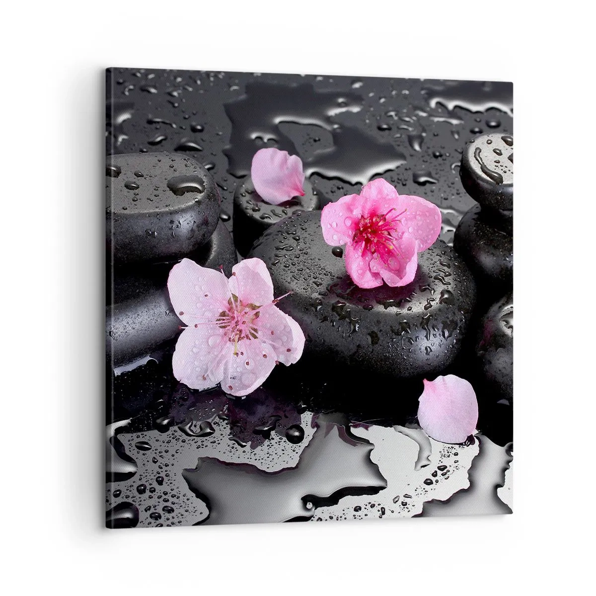 Bild auf Leinwand - Leinwandbild - Und der Stein fällt vom Herzen - 60x60 cm