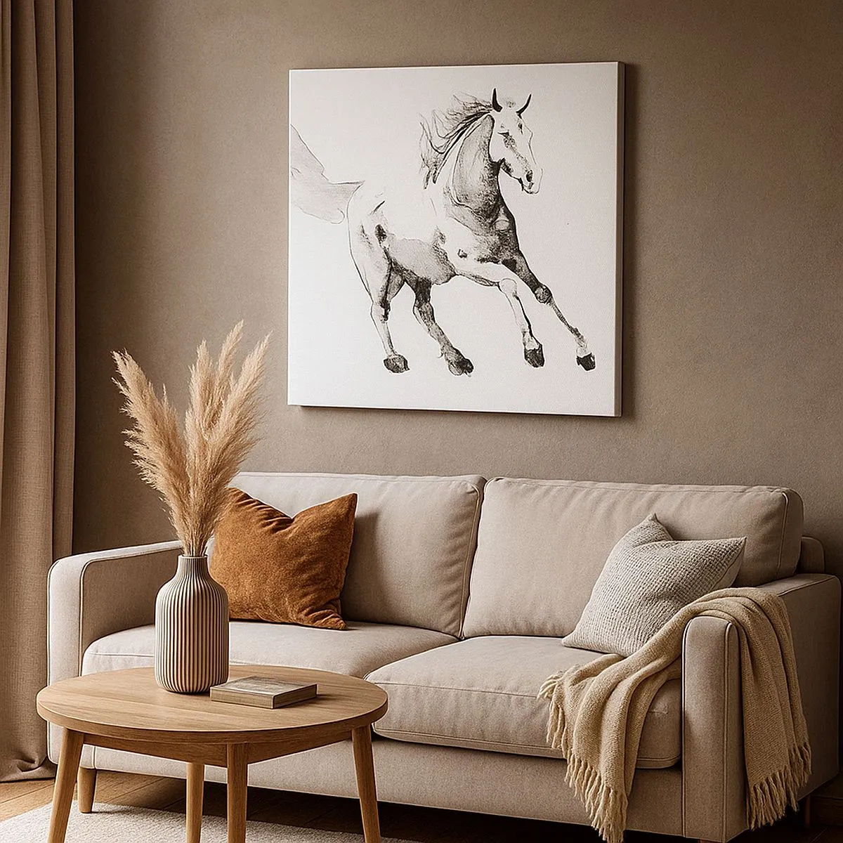 Bild auf Leinwand - Leinwandbild - Ungezähmte Seele - 30x30 cm