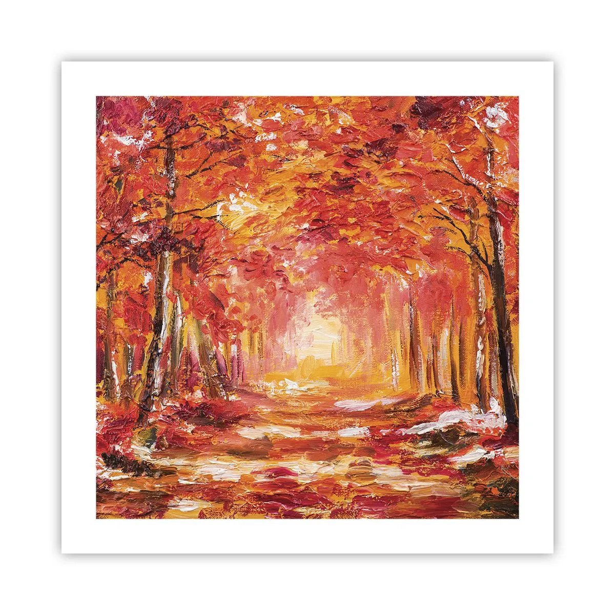 Poster - Kupferwald - 50x50 cm