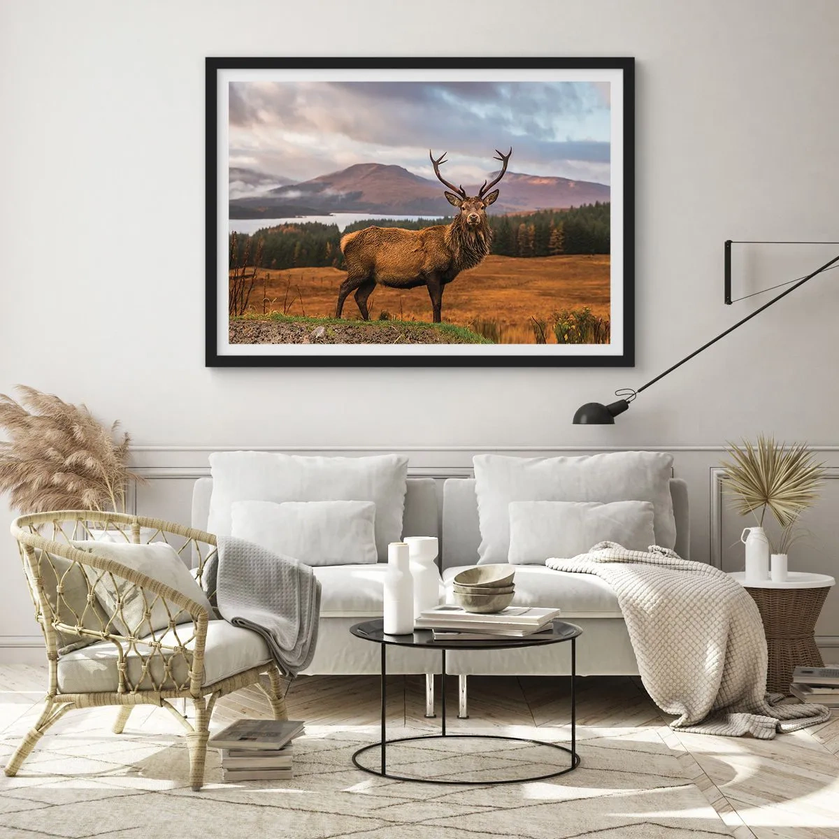 Poster in einem schwarzem Rahmen - Die Majestät der Natur - 40x30 cm