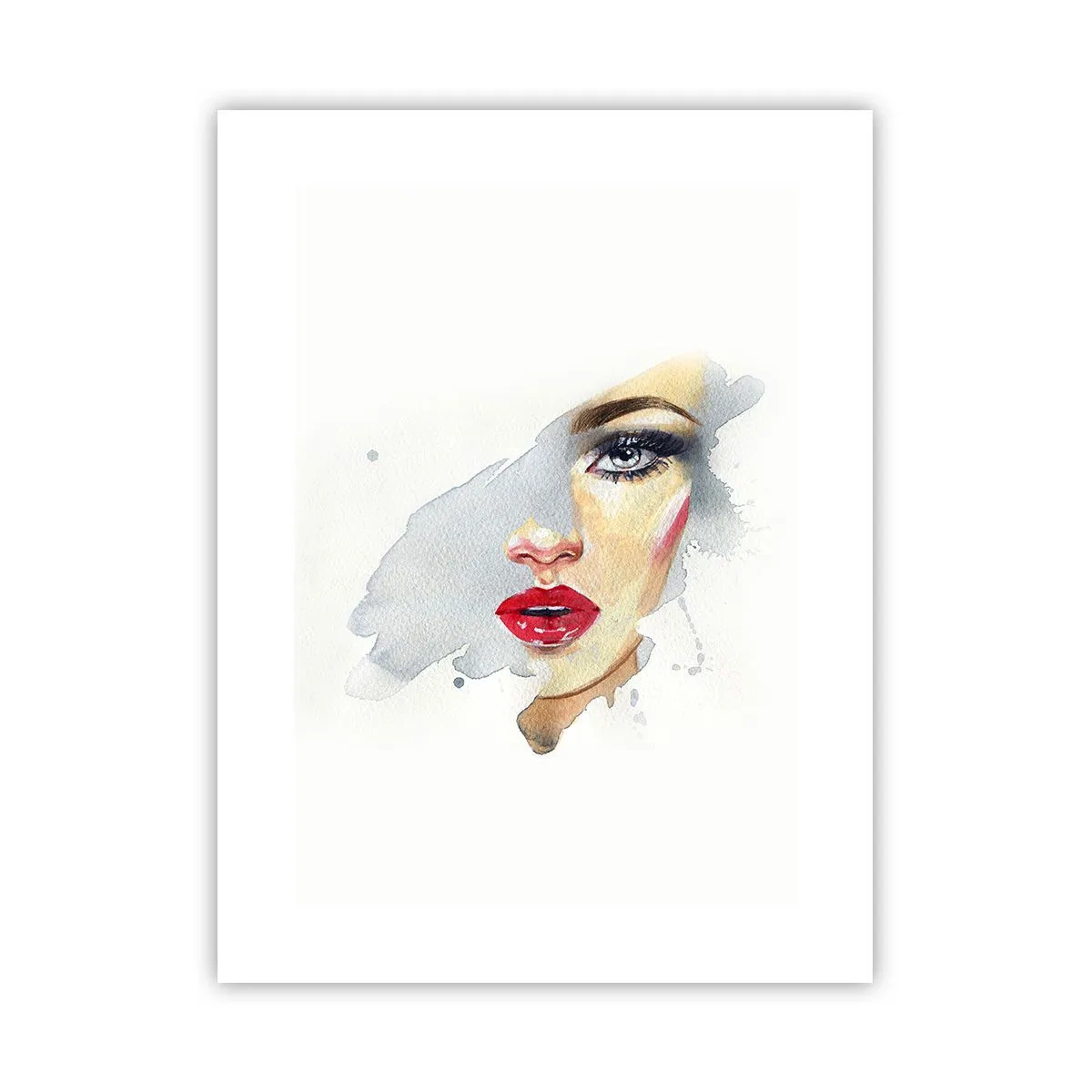 Poster - Abspiegeln in einem Wassertropfen - 30x40 cm