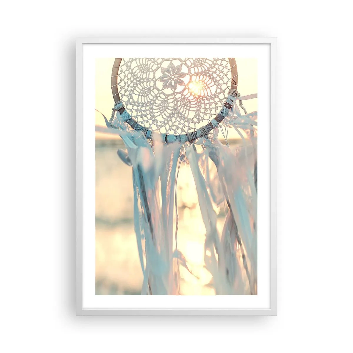 Poster in einem weißen Rahmen - Totem aus Spitze - 50x70 cm