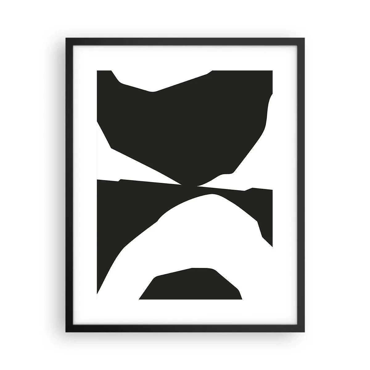 Poster in einem schwarzem Rahmen - Positiv negativ - 40x50 cm