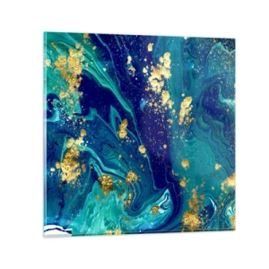 Glasbild - Bild auf glas - Die Blütenblätter der Sonne - 70x70 cm