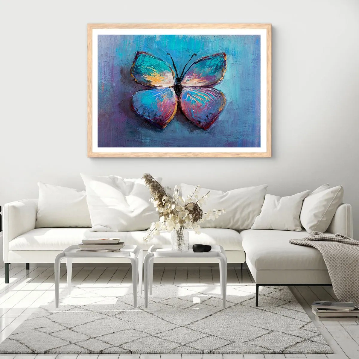 Poster in einem Rahmen aus heller Eiche - In all seiner Pracht - 70x50 cm