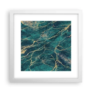 Poster in einem weißen Rahmen - Goldmine - 30x30 cm