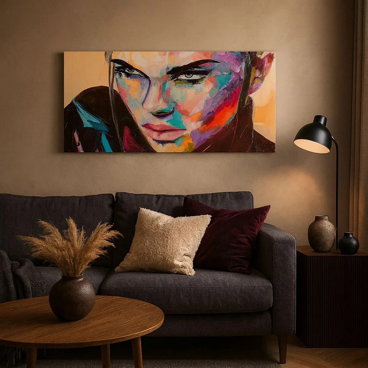 Bild auf Leinwand - Leinwandbild - Wild im Herzen - 100x40 cm