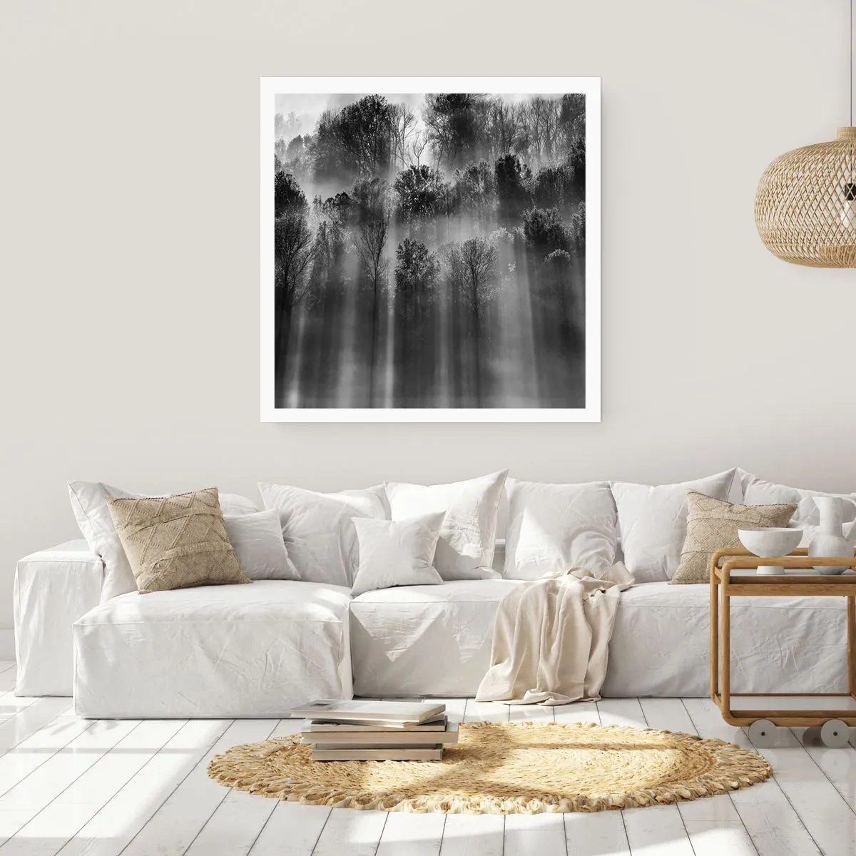 Poster - In Lichtstrahlen - 50x50 cm