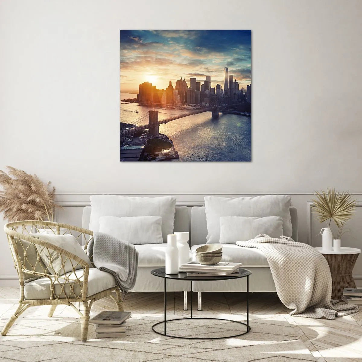 Glasbild - Bild auf glas - Westliches Kulturdenkmal - 70x70 cm