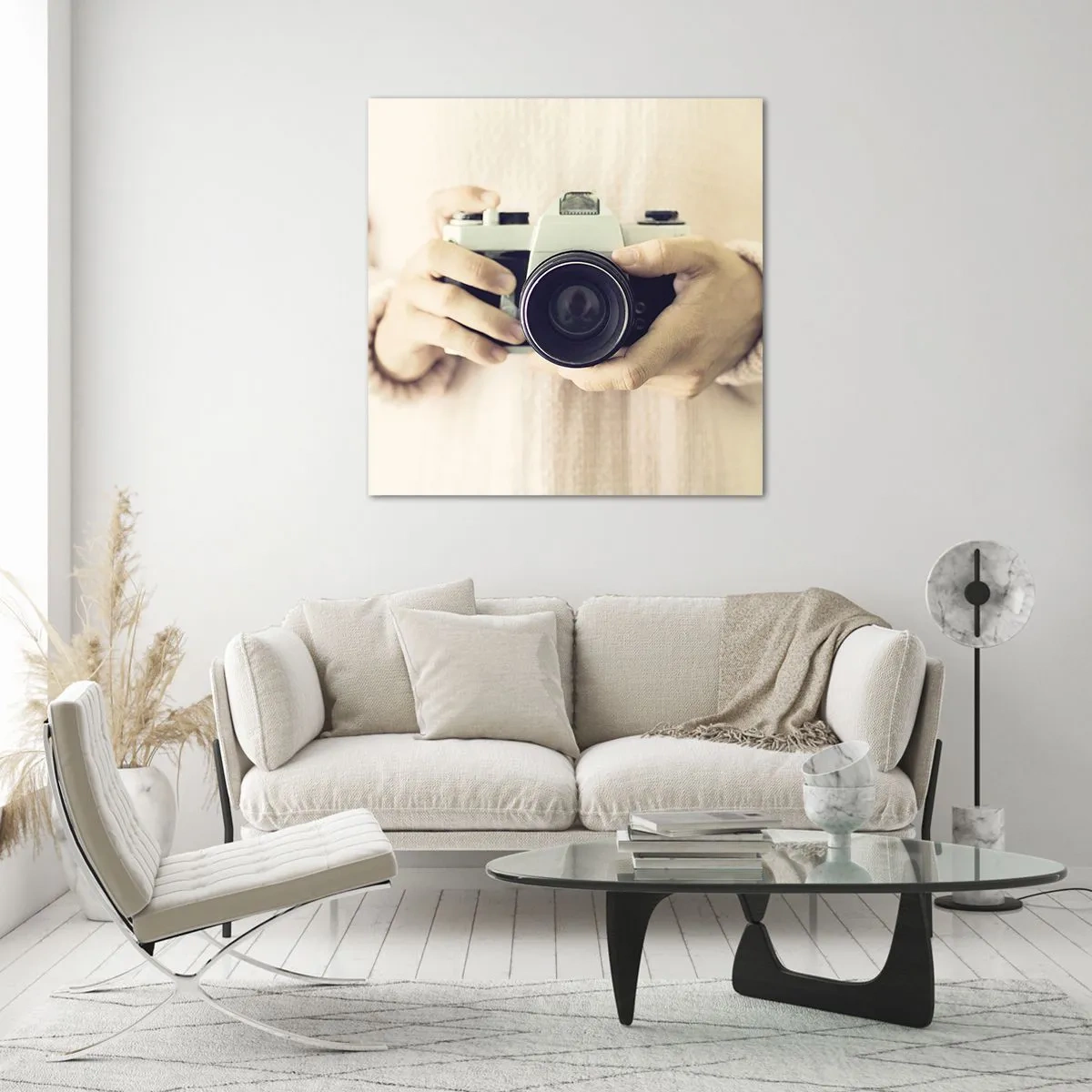 Glasbild - Bild auf glas - Um mehr zu sehen ... - 70x70 cm