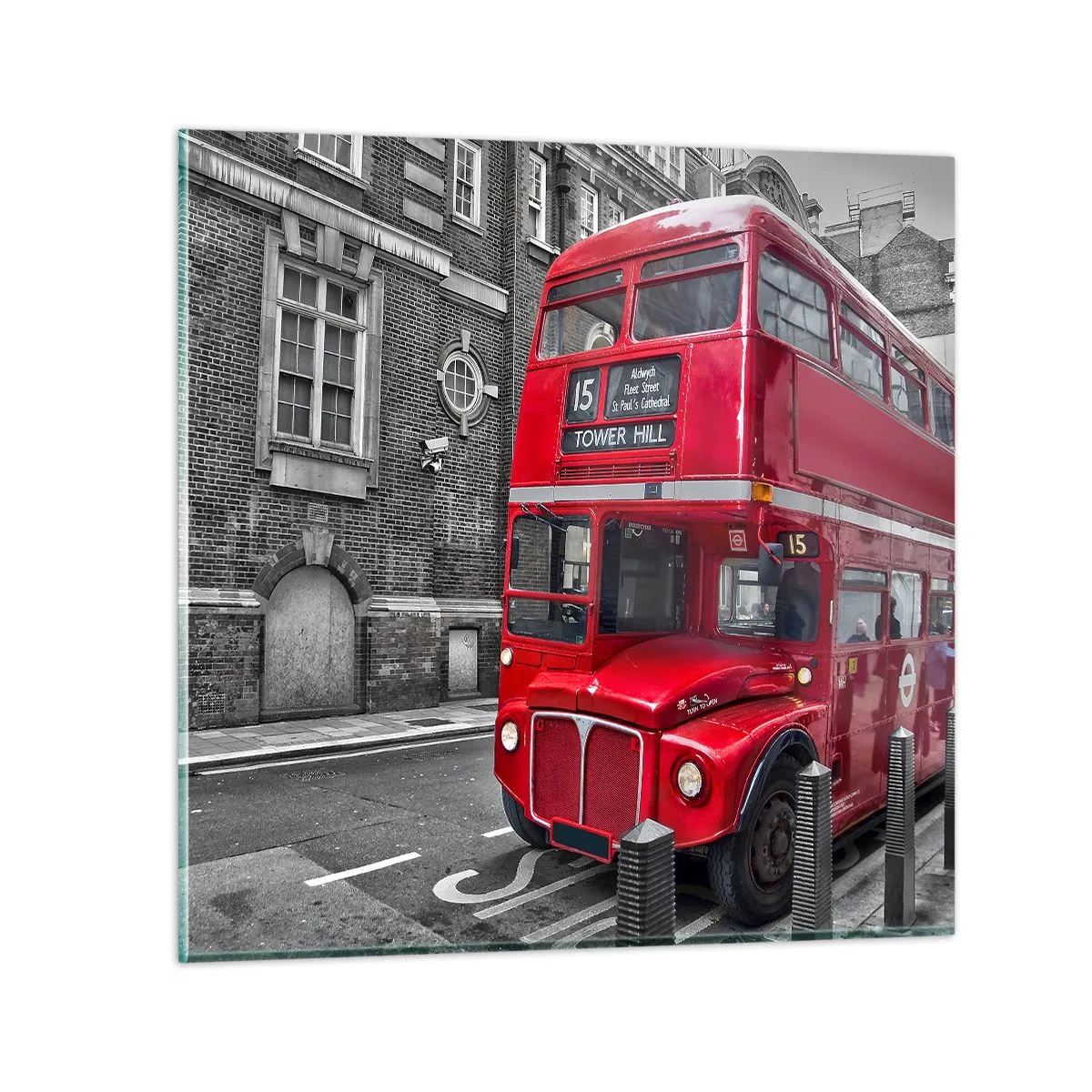 Glasbild - Bild auf glas - Immer gleich - 40x40 cm