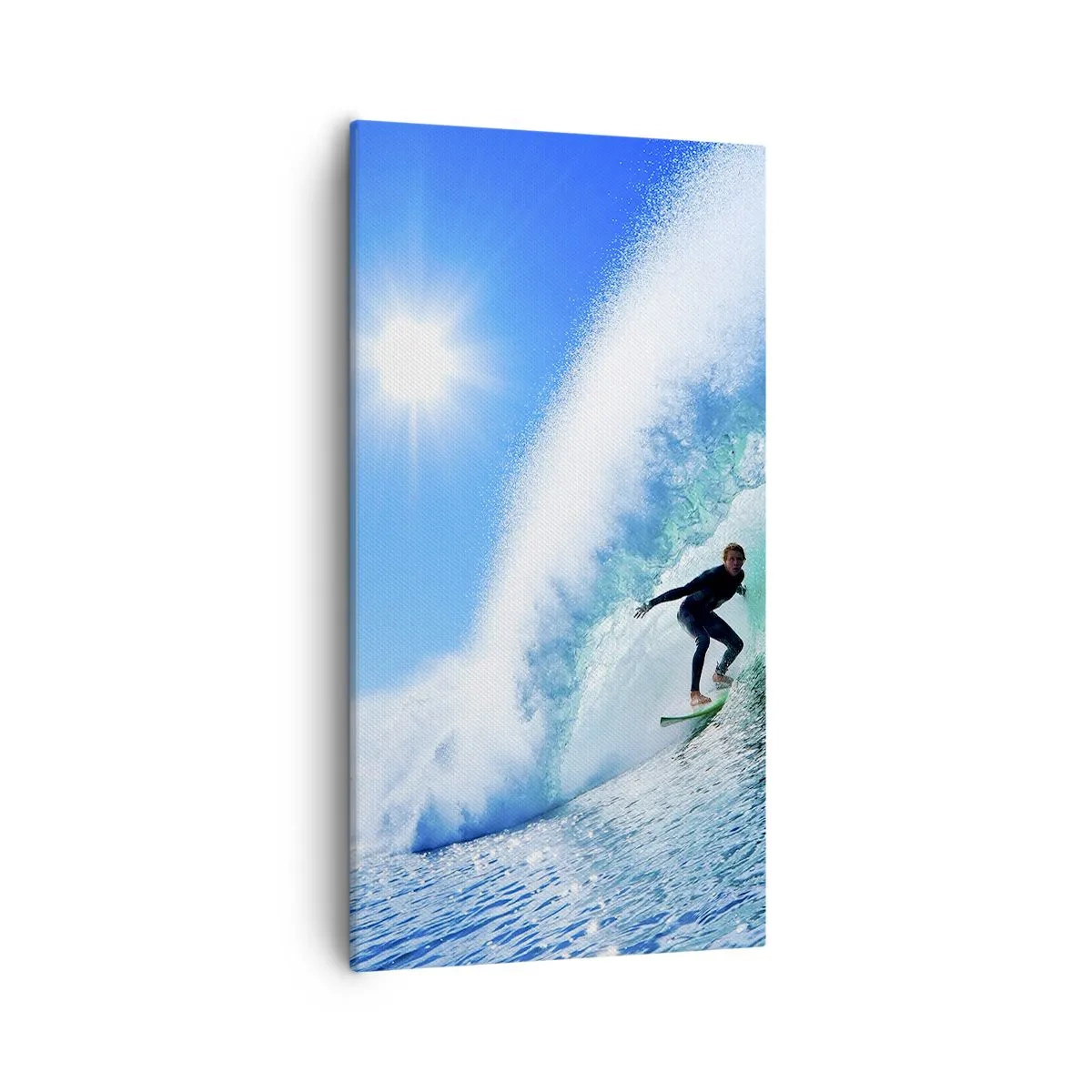 Bild auf Leinwand - Leinwandbild - Durch das große Blau - 55x100 cm