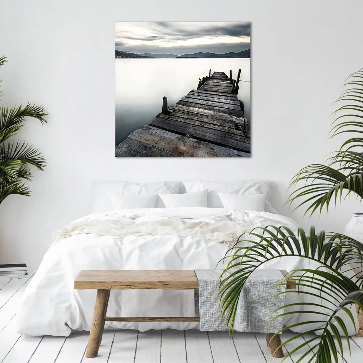 Bild auf Leinwand - Leinwandbild - Tauchen Sie ein in Ruhe - 40x40 cm