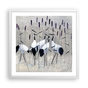 Poster in einem weißen Rahmen - Unter ihren eigenen - 50x50 cm
