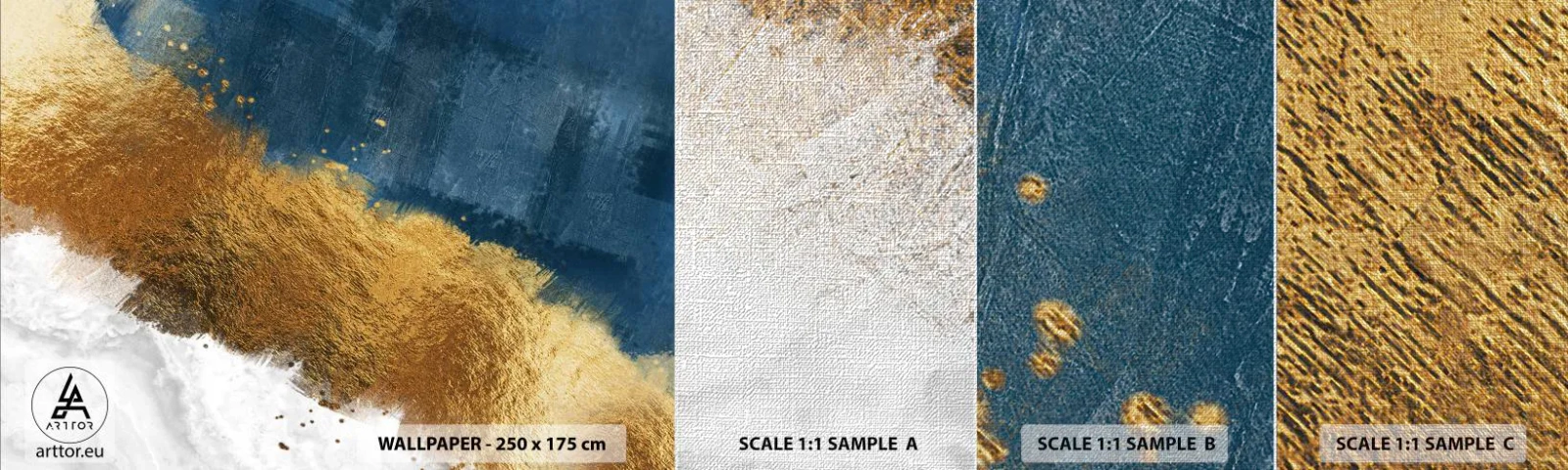 Fototapeten Muster Premium Canvas - Farben des Sommers - Art Deco, Stück, Modern - 100x30 cm