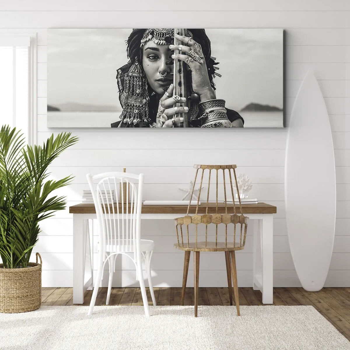 Bild auf Leinwand - Leinwandbild - Die Musik des Orients selbst - 100x40 cm