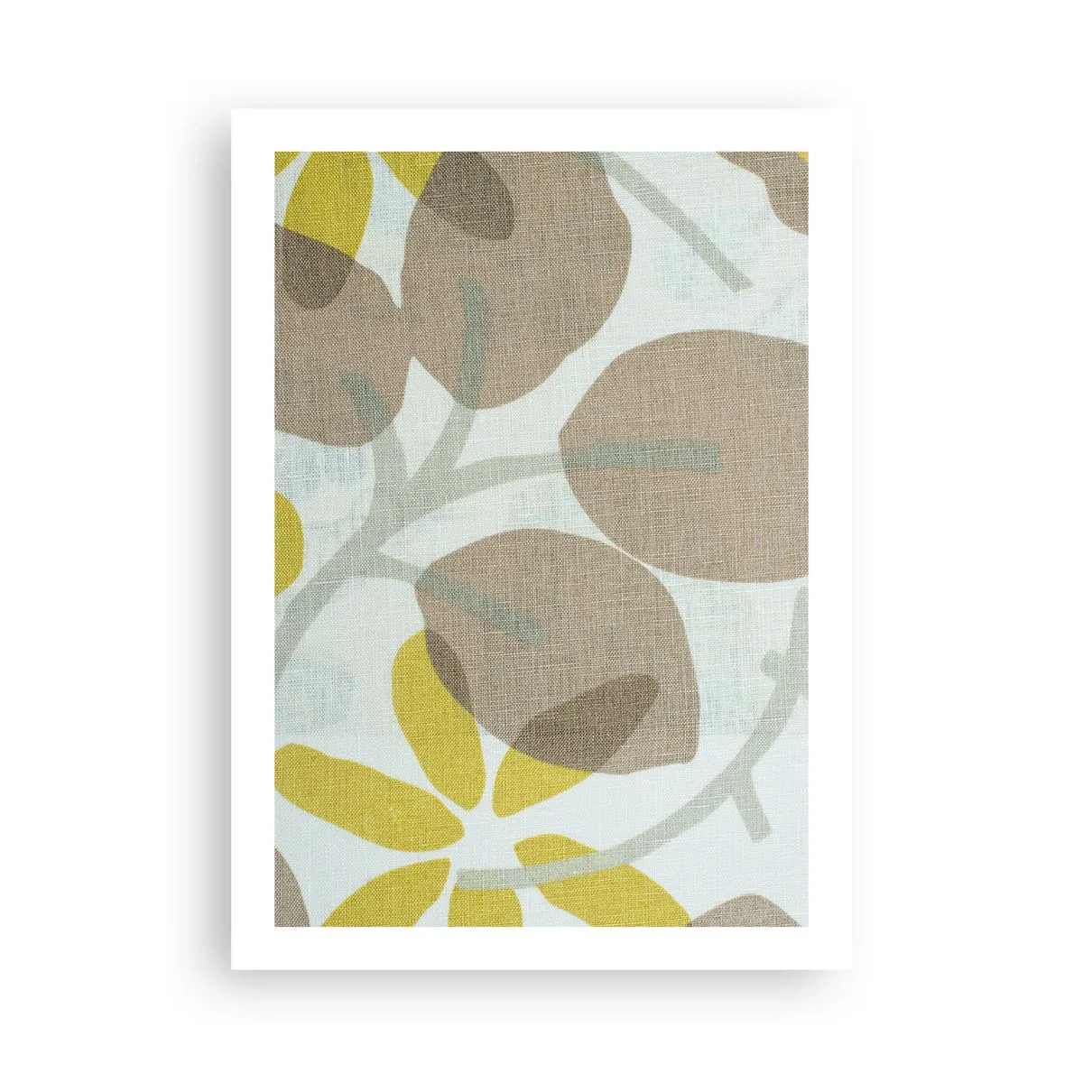 Poster - Zarte botanische Grafiken in natürlichen Farben - 50x70cm - Komposition in voller Sonne - Moderne Wanddekoration für Wohnzimmer und Schlafzimmer ARTTOR