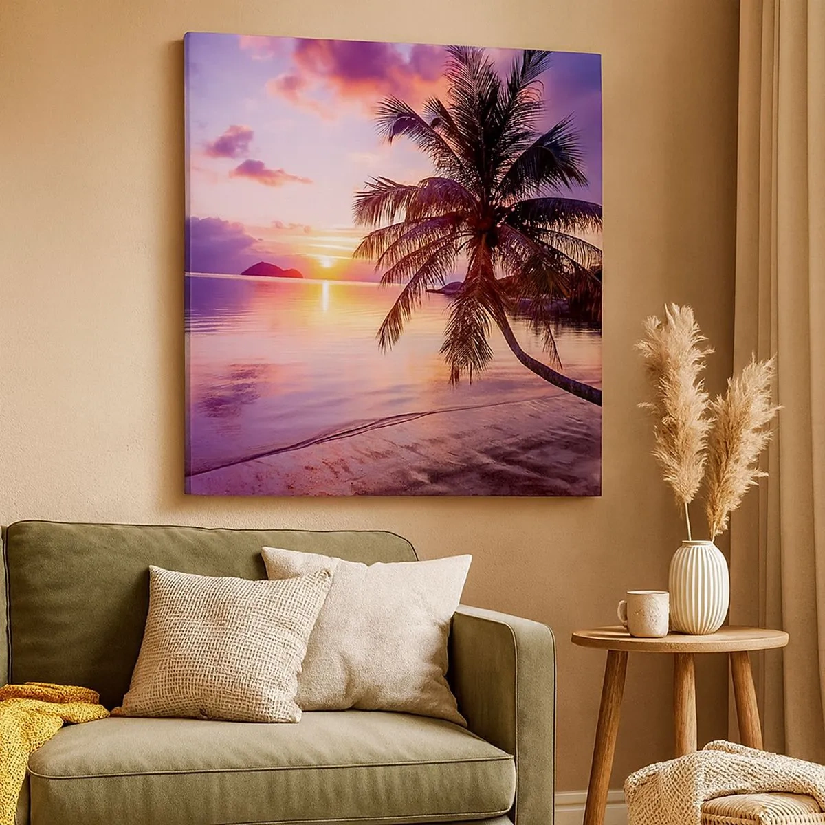 Bild auf Leinwand - Leinwandbild - Behaglichkeit bis zum Horizont - 30x30 cm