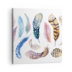 Bild auf Leinwand - Leinwandbild - Hell, bunt und bunt - 50x50 cm