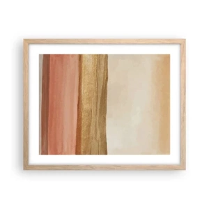 Poster in einem Rahmen aus heller Eiche - Vertikale Komposition - 50x40 cm