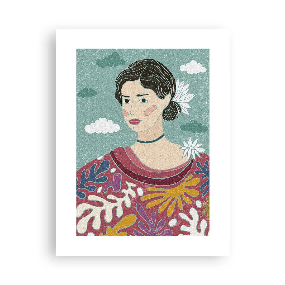 Poster - Mit Melancholie im Blick - 30x40 cm