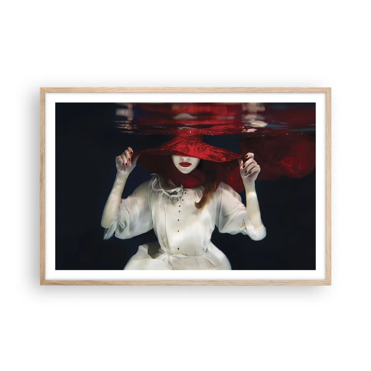 Poster in einem Rahmen aus heller Eiche - Boshafte Göttin in der slawischen Mythologie - 91x61 cm