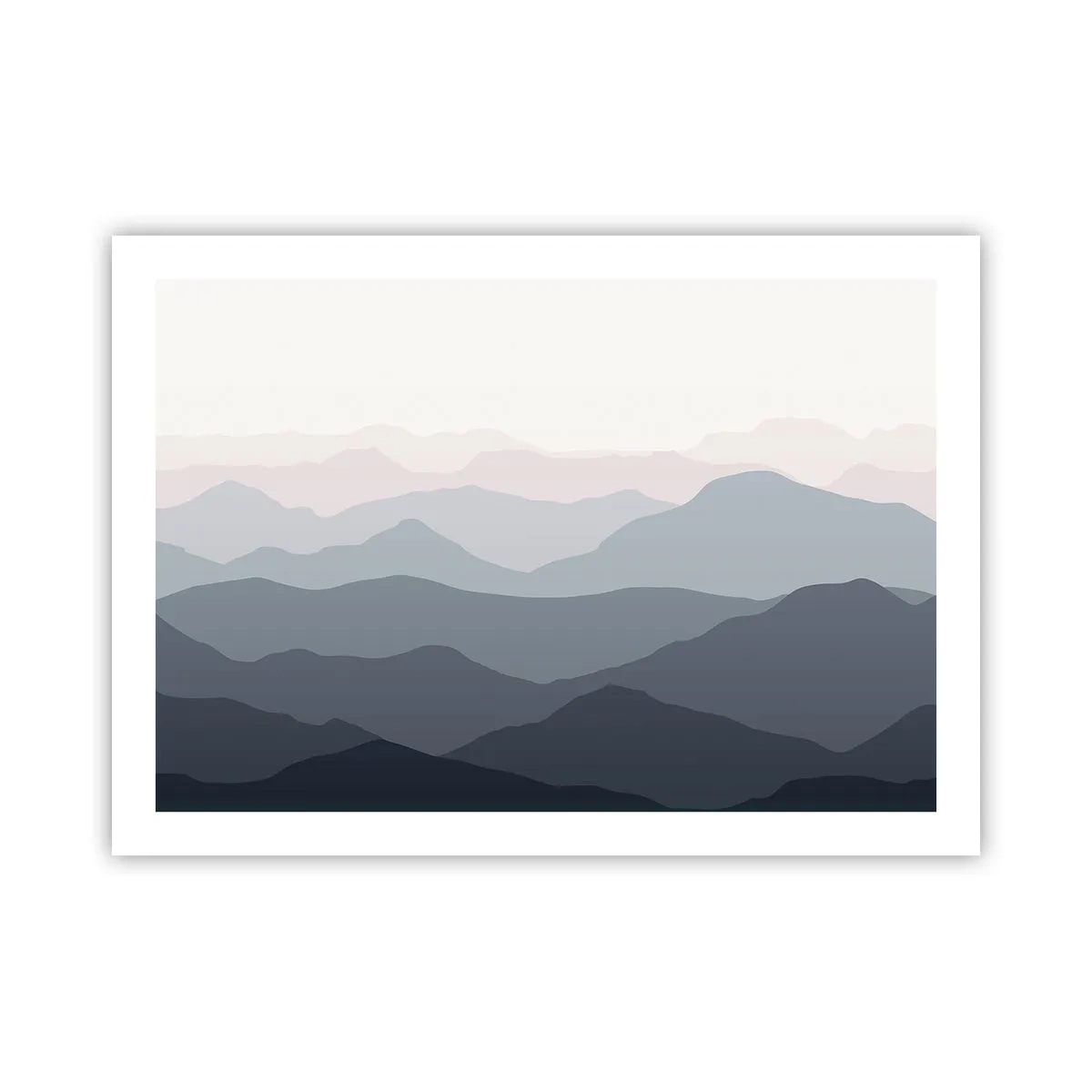 Poster - Wellen der Berge - 70x50 cm