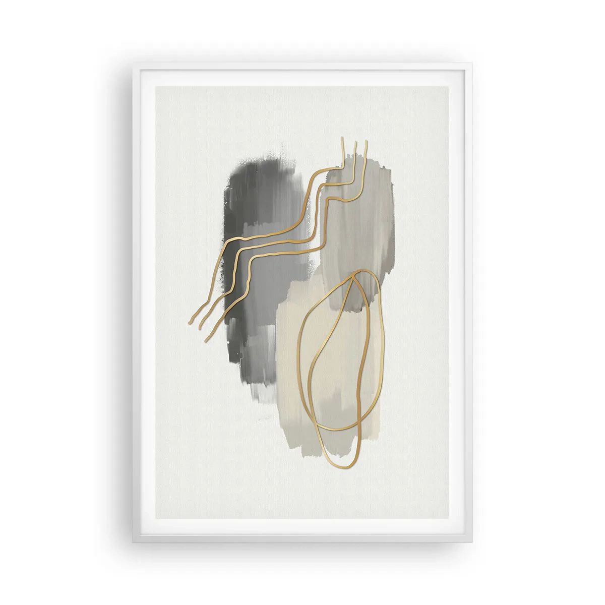 Poster in einem weißen Rahmen - Dauer und Bewegung - 70x100 cm