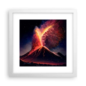 Poster in einem weißen Rahmen - Schönheit und Horror - 30x30 cm