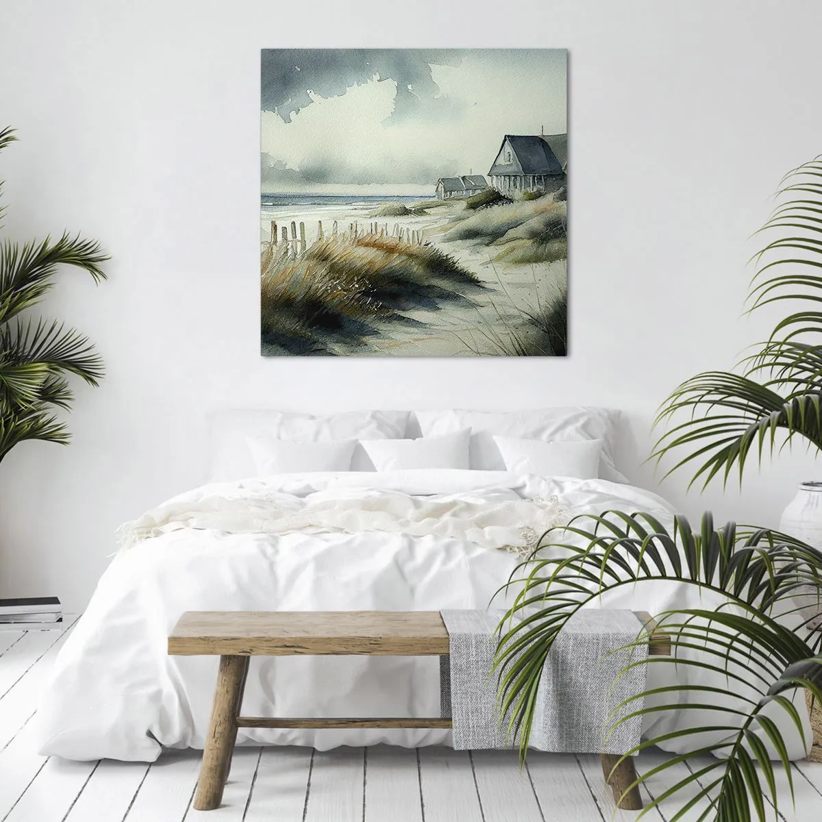 Bild auf Leinwand - Leinwandbild - Abseits vom Trubel - 60x60 cm