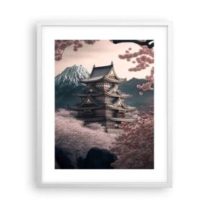 Poster in einem weißen Rahmen - Land der Kirschblüten - 40x50 cm