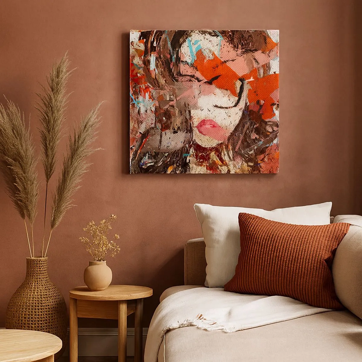 Bild auf Leinwand - Leinwandbild - Niemand weiß, was du wirklich bist - 30x30 cm