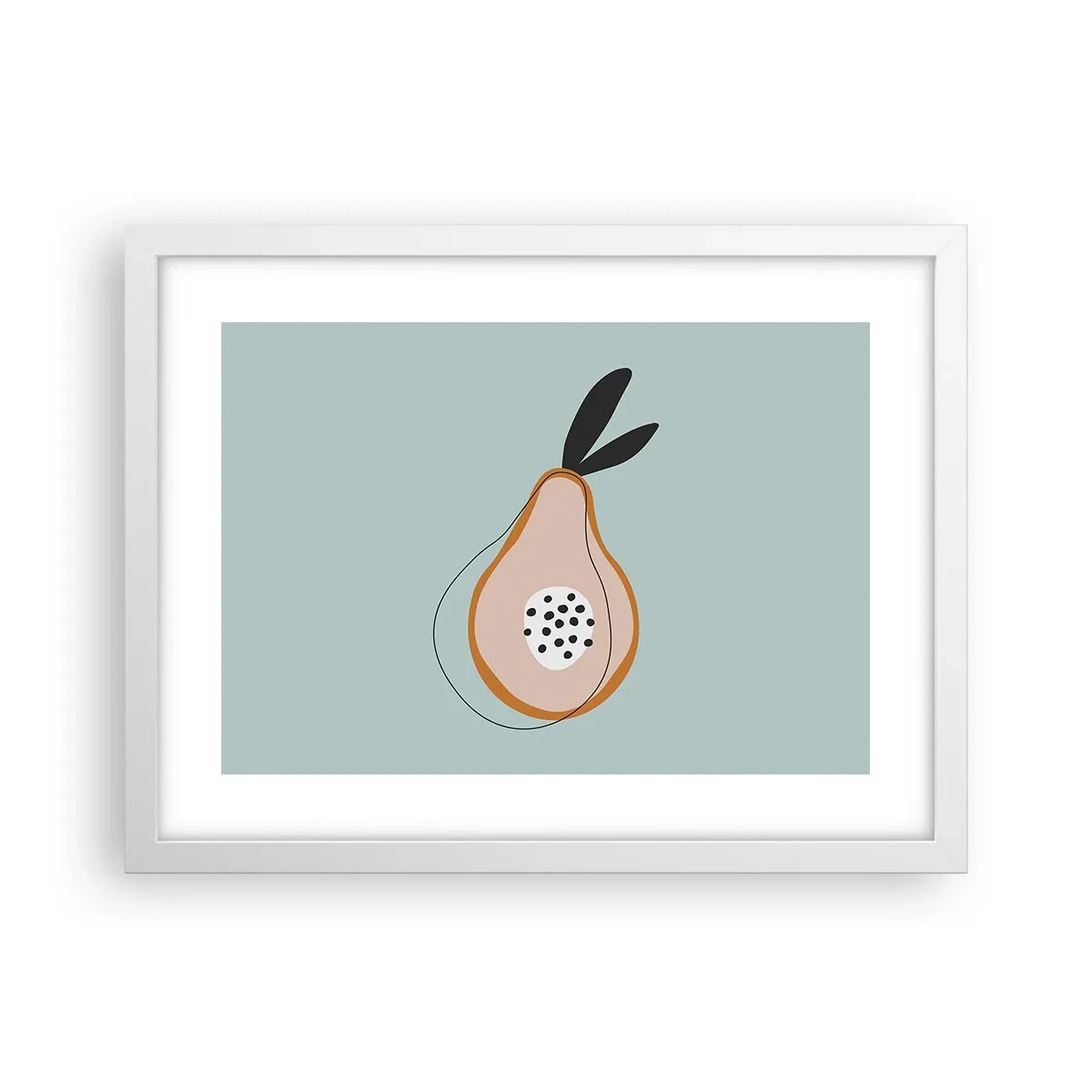 Poster in einem weißen Rahmen - Durchdringe die Natur der Dinge - 40x30 cm