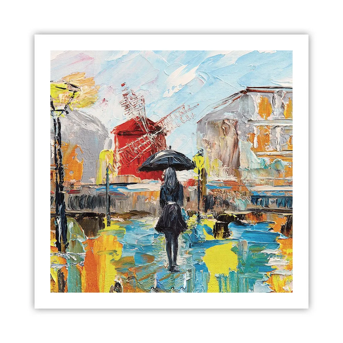 Poster - Pariser Legenden - 60x60 cm