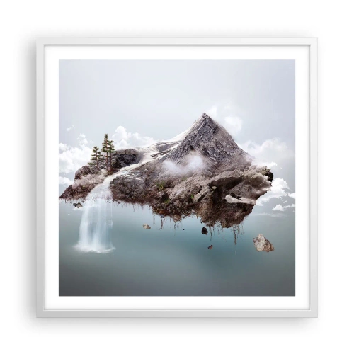 Poster in einem weißen Rahmen - Mit dem Auge eines Surrealisten - 60x60 cm