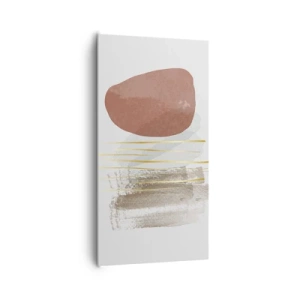 Bild auf Leinwand - Leinwandbild - Abstrakte Kolonnade - 65x120 cm