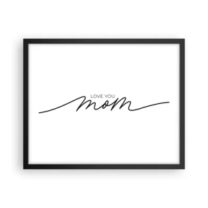 Poster in einem schwarzem Rahmen - Große Emotionen - 50x40 cm