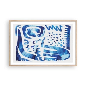 Poster in einem Rahmen aus heller Eiche - Zurück zu den Wurzeln - 91x61 cm