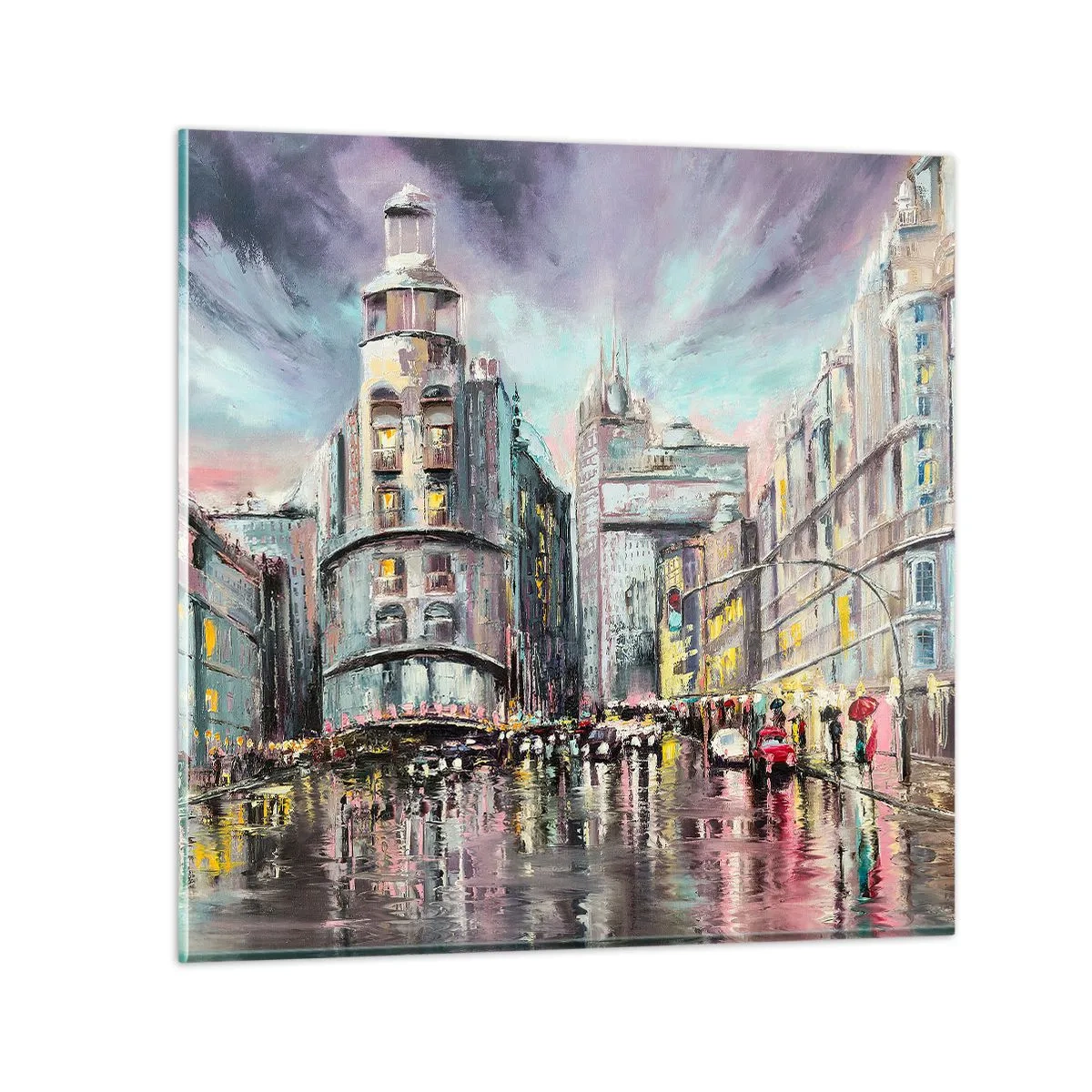 Glasbild - Bild auf glas - Es wird ein gelungener Abend - 70x70 cm