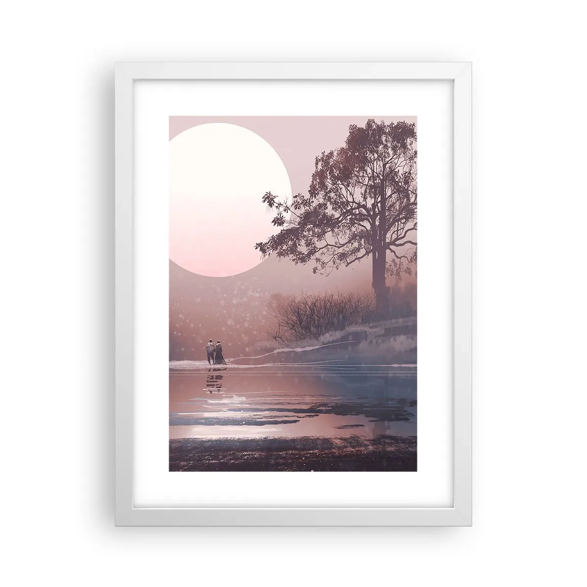 Poster in einem weißen Rahmen - Wunder der Nacht - 30x40 cm