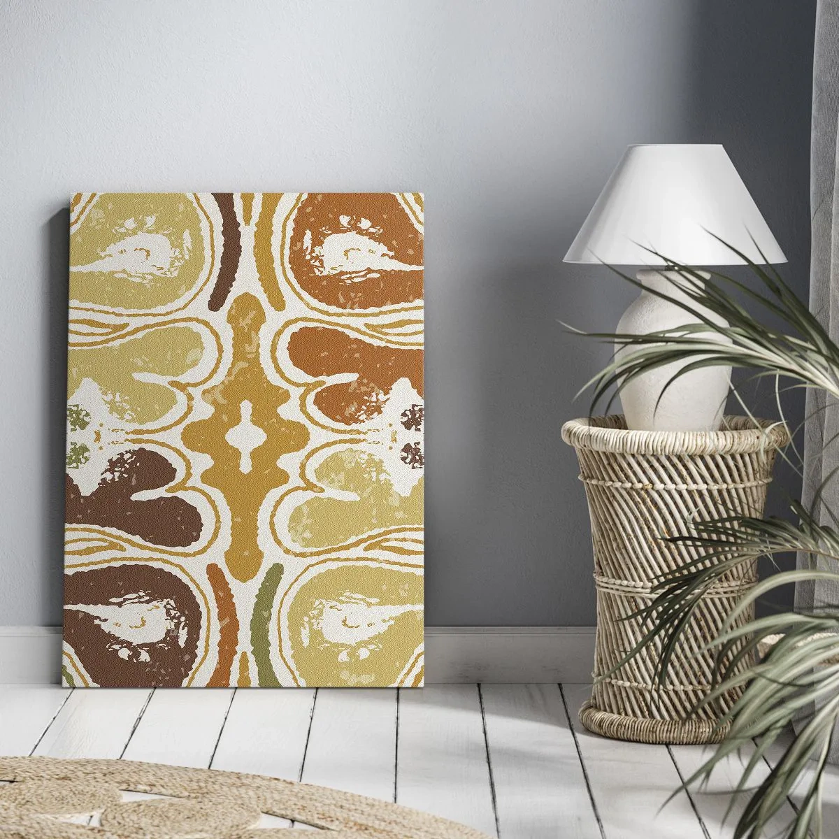 Bild auf Leinwand - Leinwandbild - Sentimentale Abstraktion - 55x100 cm