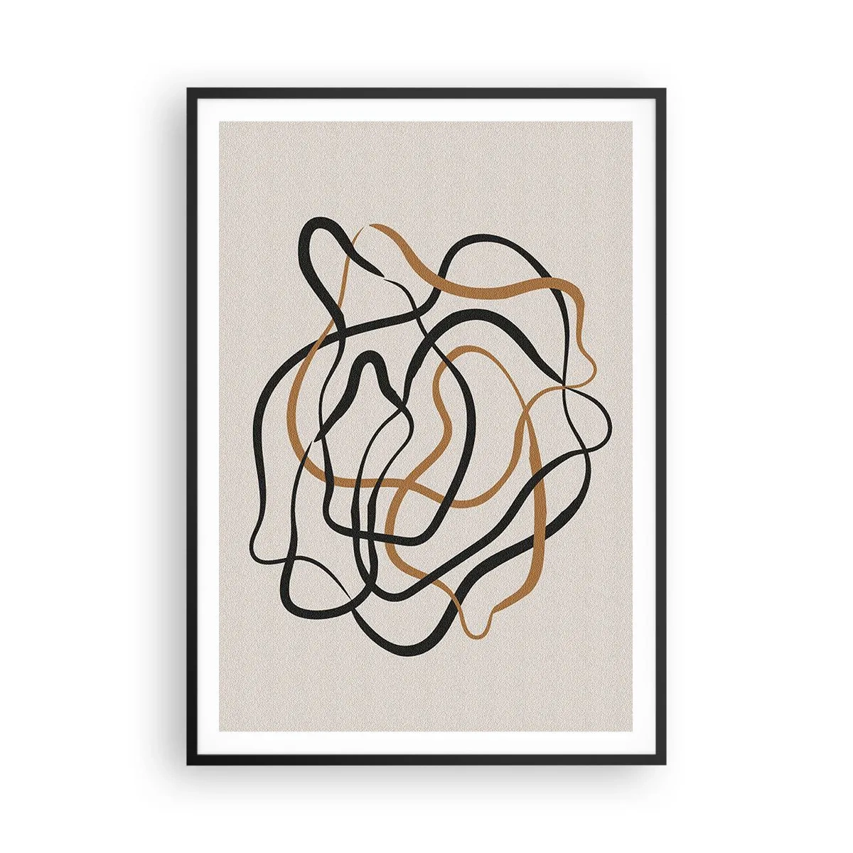 Poster in einem schwarzem Rahmen - Alles ging schief - 70x100 cm