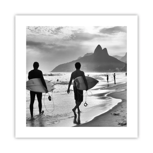 Poster - Single-Wave-Samba - 40x40 cm