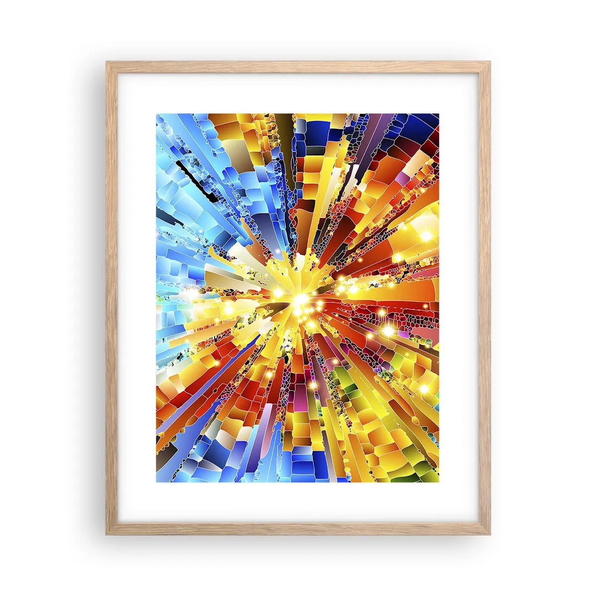 Poster in einem Rahmen aus heller Eiche - In Medienauflösung - 40x50 cm