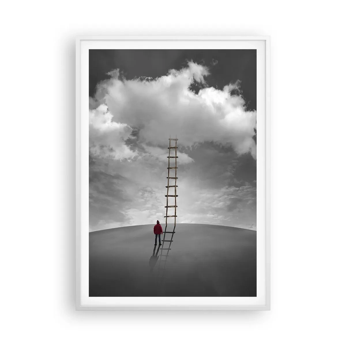 Poster in einem weißen Rahmen - Alles ist möglich - 70x100 cm