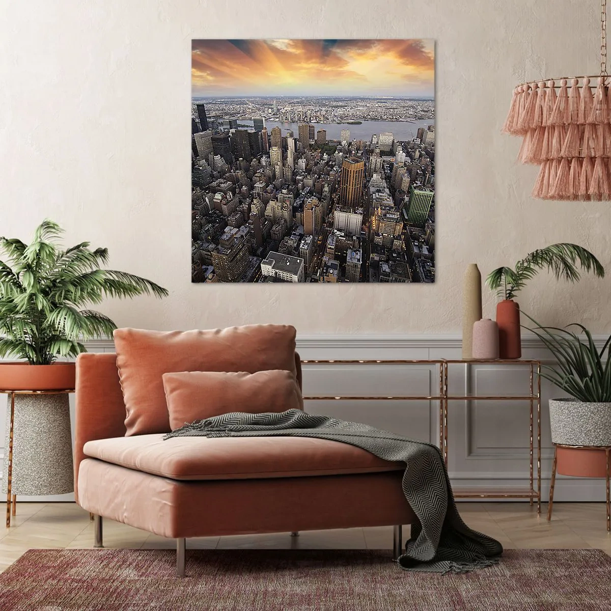 Bild auf Leinwand - Leinwandbild - Das schlagende Herz unserer Zeit - 60x60 cm