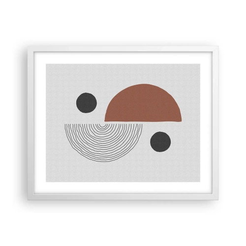 Poster in einem weißen Rahmen - Perfektion des Rades - 50x40 cm