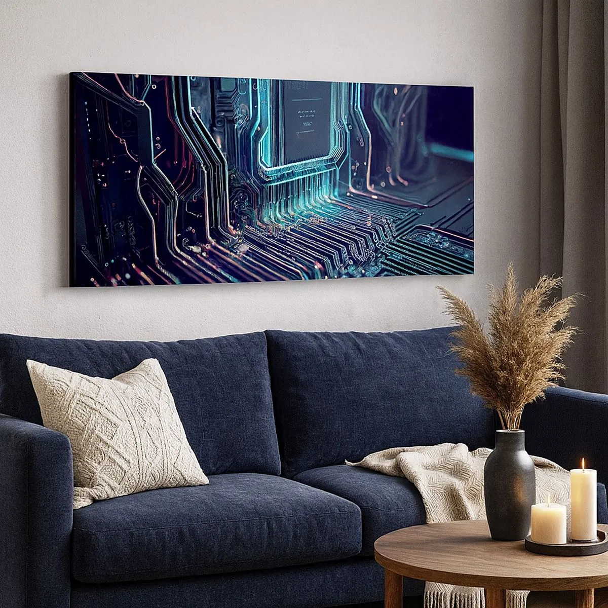 Bild auf Leinwand - Leinwandbild - Ich denke nur… - 100x40 cm