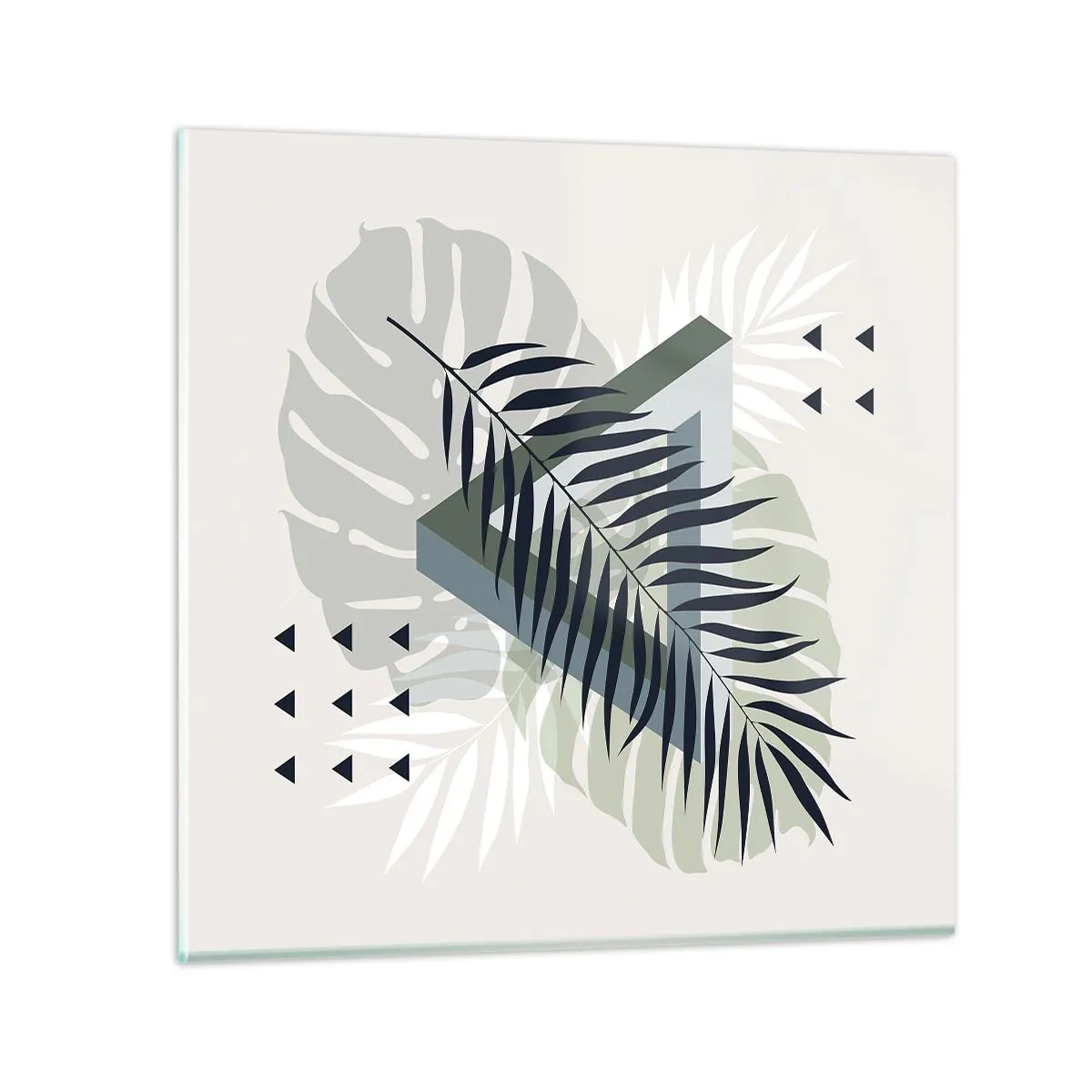 Glasbild - Bild auf glas - Natur und Geometrie – zwei Ordnungen? - 40x40 cm