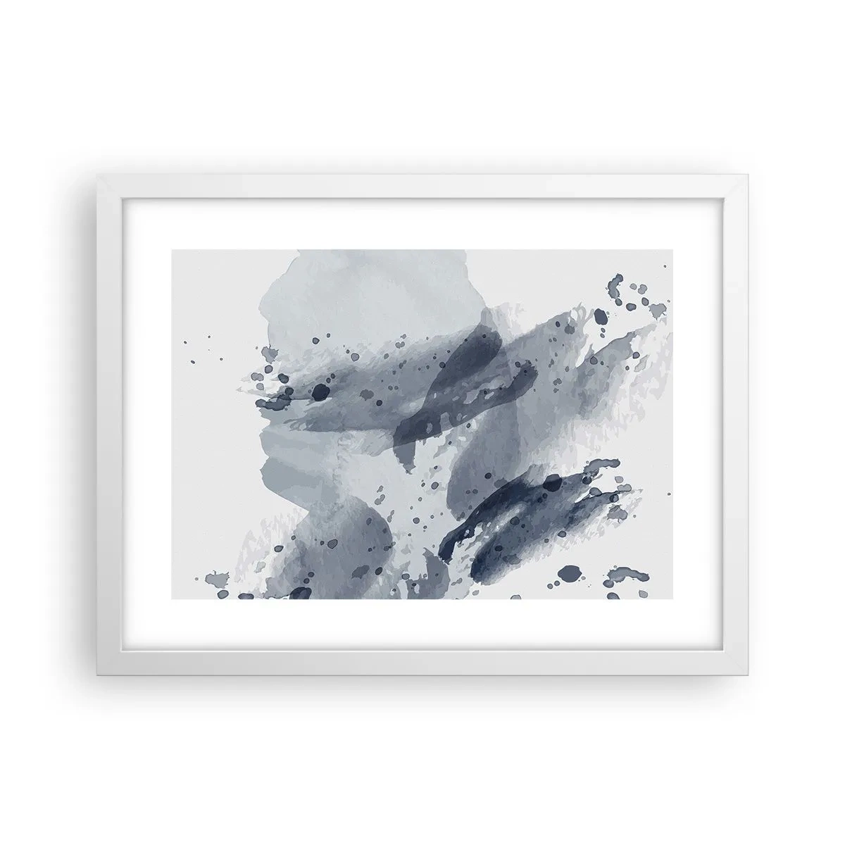 Poster in einem weißen Rahmen - Eine Studie über die Natur des Wassers - 40x30 cm